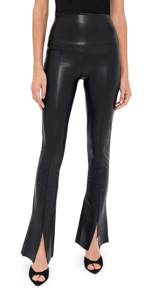 Norma Kamali Spat Faux Leather Leggings Black XXS