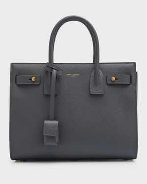 Sac De Jour Baby Top-Handle Bag in Grained Leather