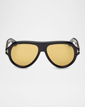 Men's Icon Collection Acetate Aviator Sunglasses