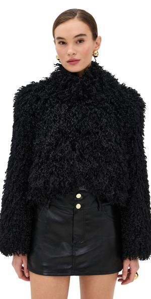 Apparis Ginette Shearling Jacket Noir M