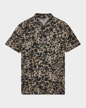 Men's Marini Band-Collar Short-Sleeve Shirt