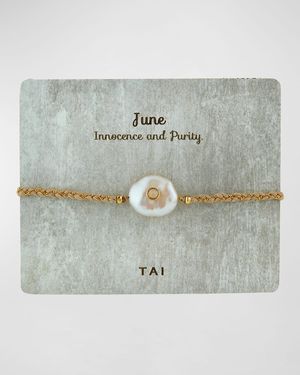 Baroque Pearl Handmade Birthstone Bracelet