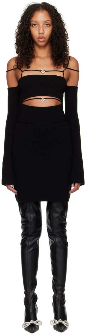 MACH & MACH Black Stormi Minidress