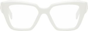 Prada Eyewear White Cat Eye Acetate Glasses