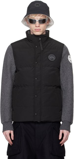 Canada Goose Veste Garson noire rembourrée en duvet - Black Label