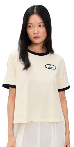 Sea Hester Solid Ringer T-Shirt White XS