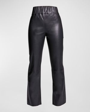 Reagan Stretch Leather Leggings