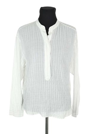 Chloe Stora - Seconde Main - Blouse en coton - Taille S - Blanc