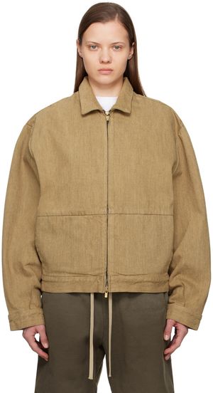 Fear of God Blouson brun clair en denim - Eighth