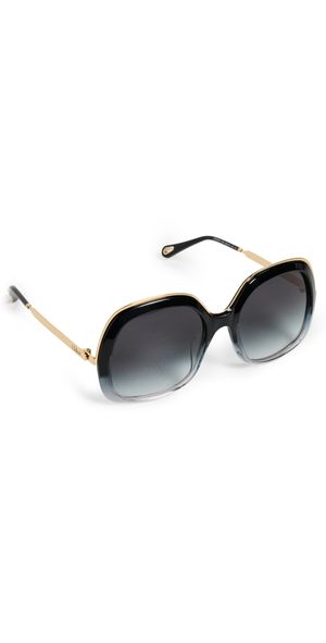 Chloé CH0327S Sunglasses Grey-Gold-Grey One Size