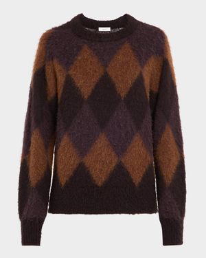 Ezra Argyle Crewneck Sweater