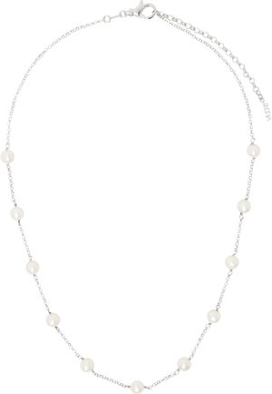 VEERT White Gold 'The Classic Pearl Chain' Necklace