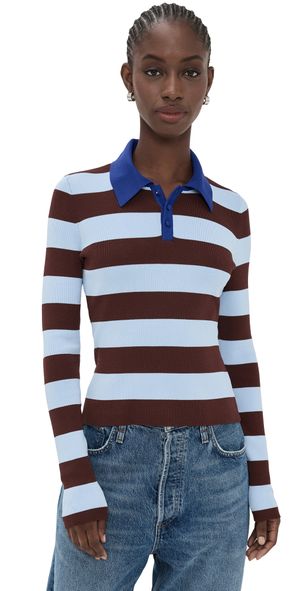 Solid & Striped The Debra Top Twilight/Raisin Brown M