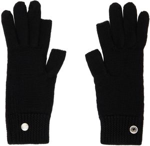 Rick Owens Black Touchscreen Gloves