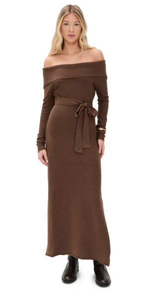 Splendid Splendid x Cella Jane Off The Shoulder Sweater Dress Truffle XL