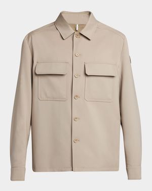 Men's Two-Pocket Casual Button-Down Shirt