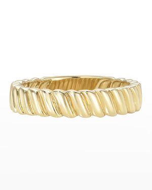 Yellow Gold Coil Ring