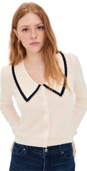 FRAME Cashmere Sailor Sweater Cream Multi M