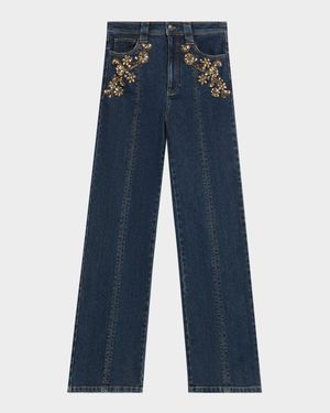 Cami Crystal Ivy Embellished Jeans
