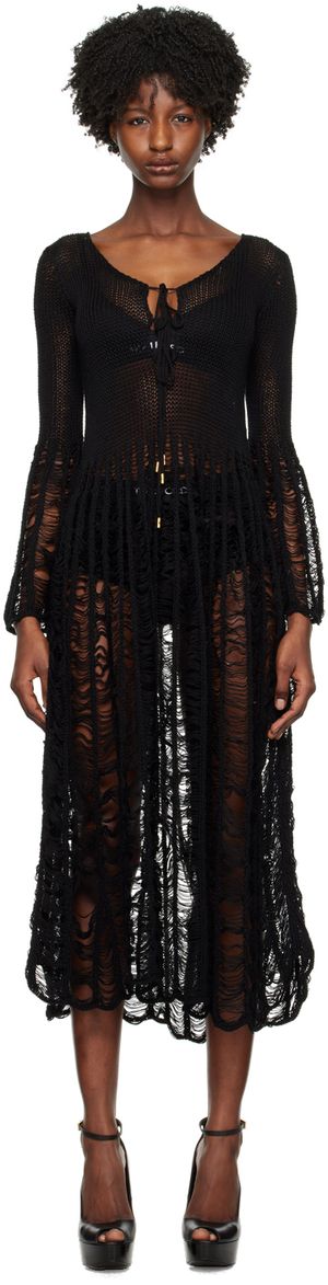 TOM FORD Black Large Ladder Maxi Dress