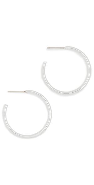 Jennifer Fisher Thread Mini Hoops Silver One Size
