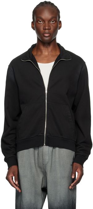 We11done Black Zip Sweater