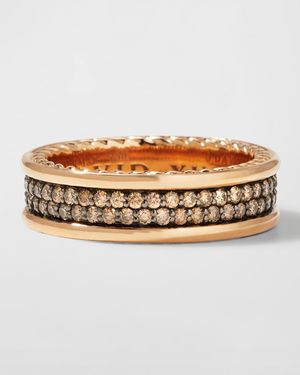 Men's Streamline Two-Row Diamond Band Ring