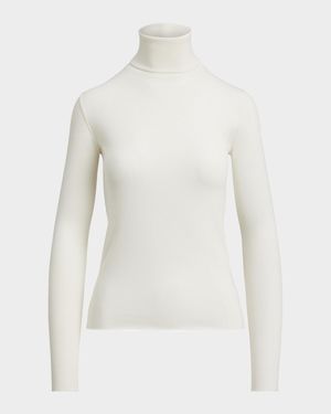 Stretch Ribbed Turtleneck