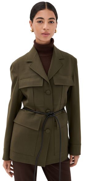 Róhe Safari Blazer Jacket Forest 36