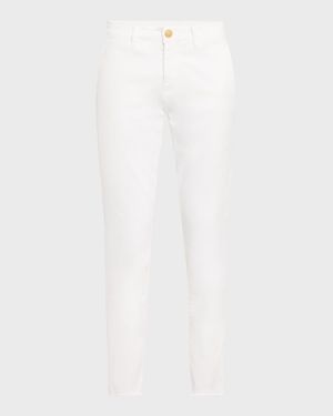 Cathy Cropped Slim Stretch Cotton Pants