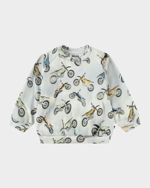 Boy's Disc Organic Cotton Jersey Sweatshirt, Size 3M-24M