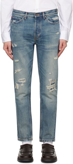 Hugo Blue Tapered-Fit Jeans