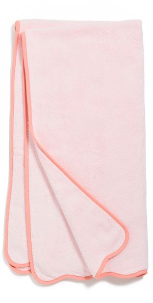Weezie Scallop Bath Towel Light Pink One Size