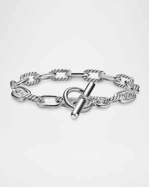 8.5mm DY Madison Toggle Bracelet in Silver
