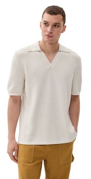 A. P.C. Livio Polo Paa Heathered Ecru S