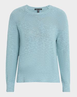 Crewneck Raglan-Sleeve Sweater