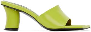 Reike Nen Green Curvy Heeled Sandals
