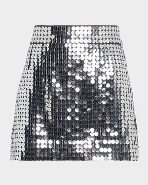Sequined Mini Skirt