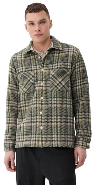 Wax London Whiting Overshirt Green M