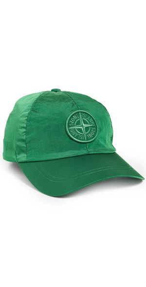 Stone Island Nylon Baseball Cap Malachite M