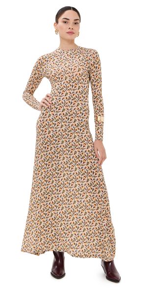 Ulla Johnson Amari Jersey Long Sleeve Dress Swan XL