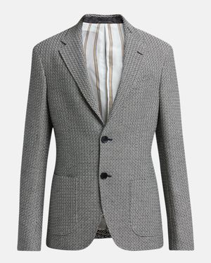 Men's Roma Jacquard Single-Breasted Sport Coat