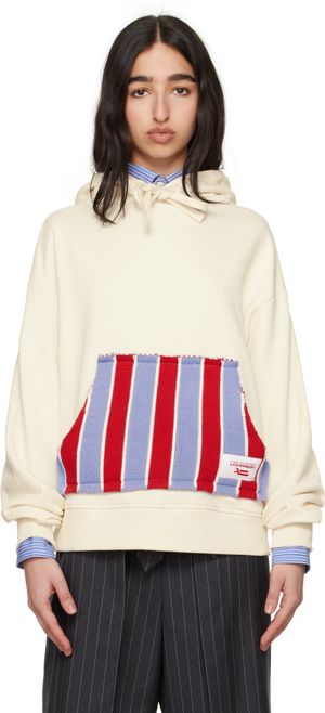 Charles Jeffrey LOVERBOY Off-White Patch Rabbit Ears Hoodie