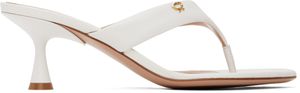 Gianvito Rossi White Ascent Thong 55 Heeled Sandals