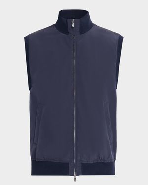 Men's Water-Resistant Full-Zip Vest