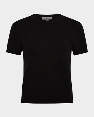 Short-Sleeve Cashmere-Blend Tee