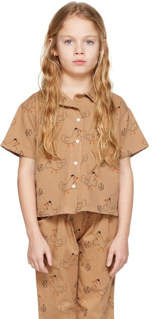 Weekend House Kids Kids Tan Goose Polo