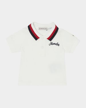 Boy's Embroidered Logo Polo Shirt, Size 6M-3