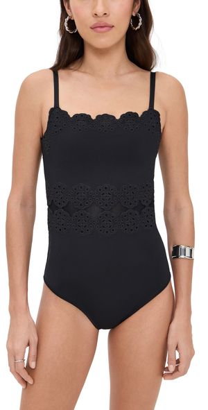 Sea Mae Scallop One Piece Black S