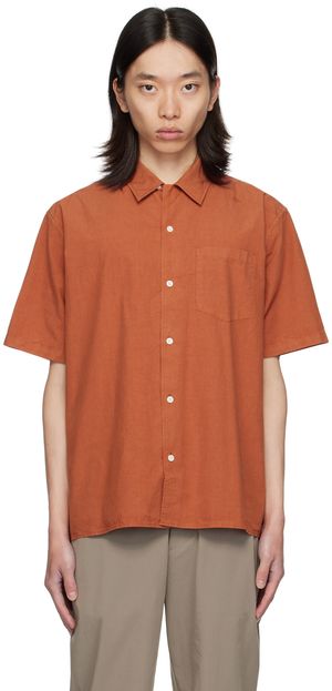 NORSE PROJECTS Orange Carsten Shirt